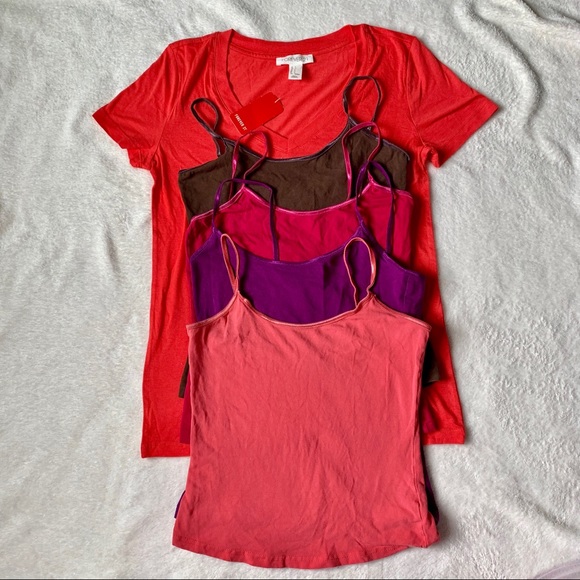 5 piece set Forever 21 tee & cami set size S - Picture 1 of 8